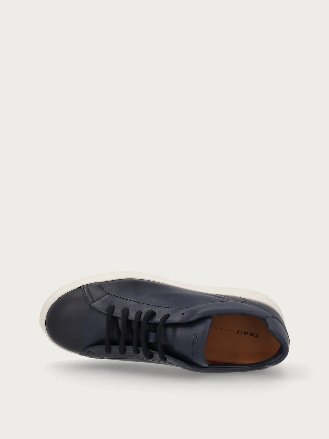 Frau Minimal blauwe leren sneakers heren