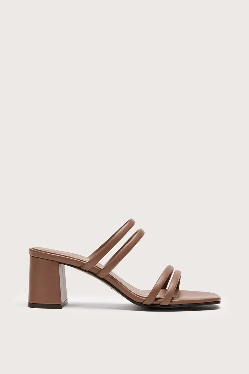 Bryan Stepwise Nolita sandalen met hak mocha leer
