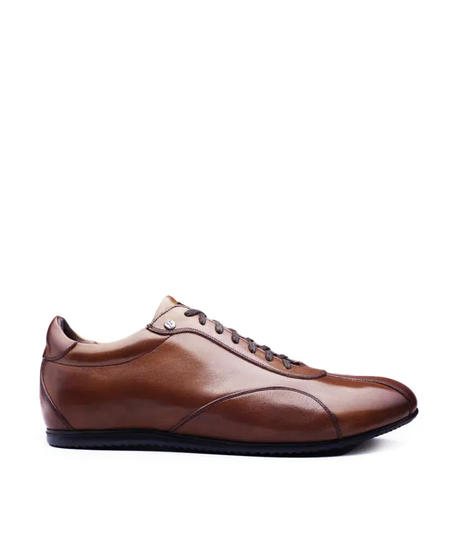 Finsbury Copan sneakers bruin boxcalf leer