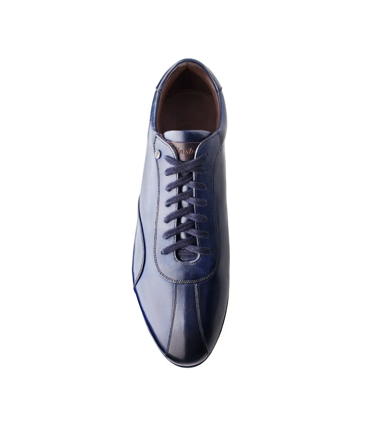 Finsbury Copan sneakers blauw patiné leer