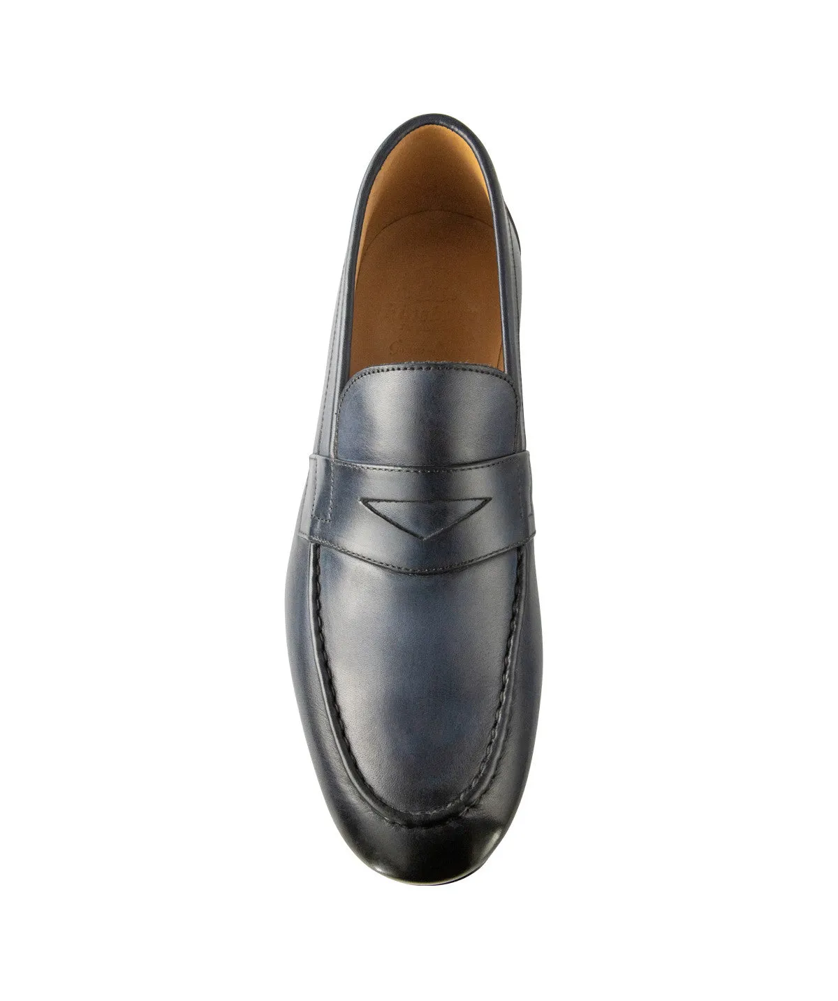 Finsbury CLAYTON loafers blauw gepatineerd