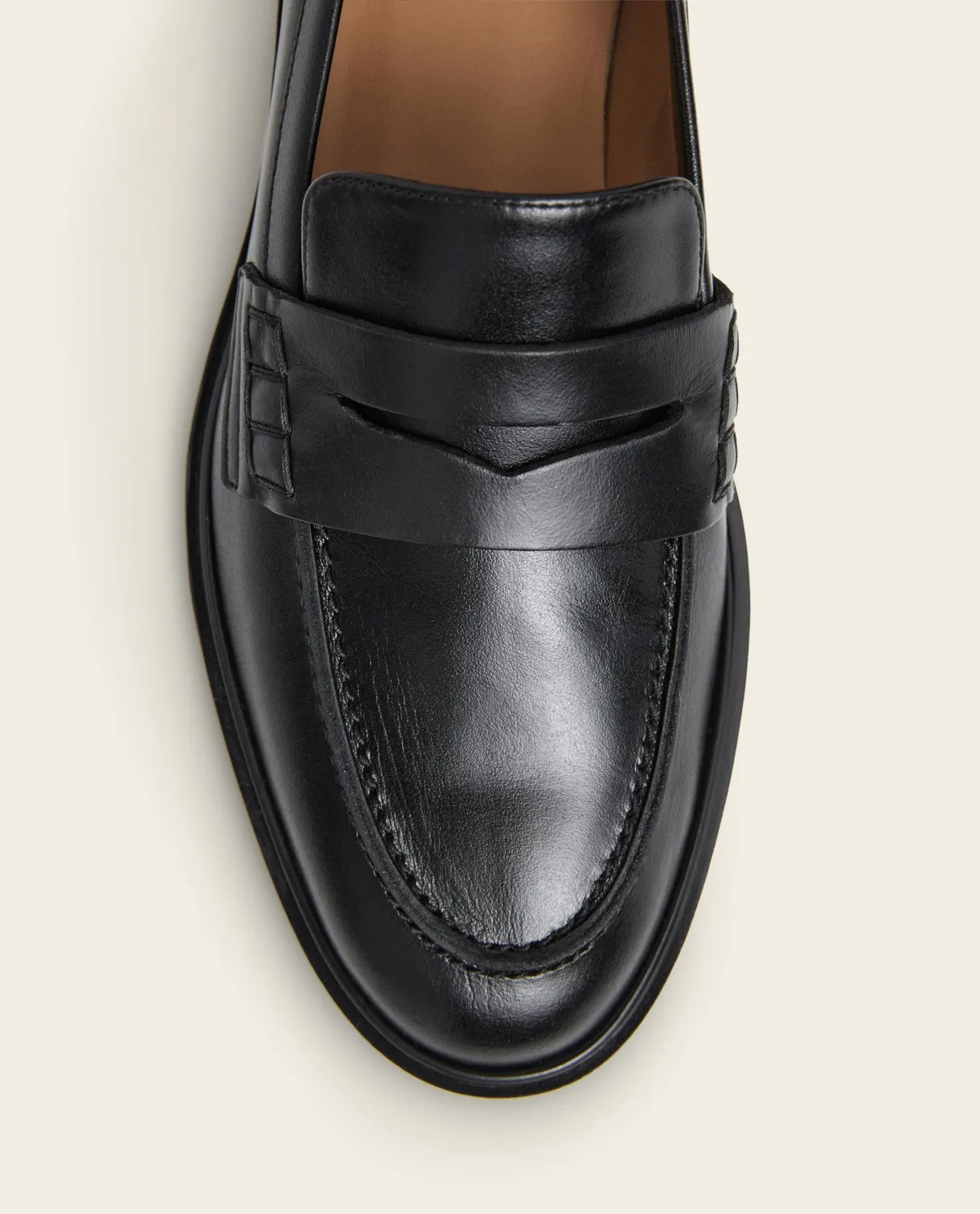 Flattered Sara loafer zwart leer klassiek
