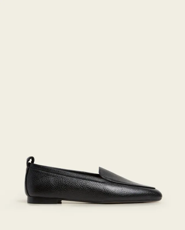 Flattered Cajsa loafers zwart nerfleer lage hak
