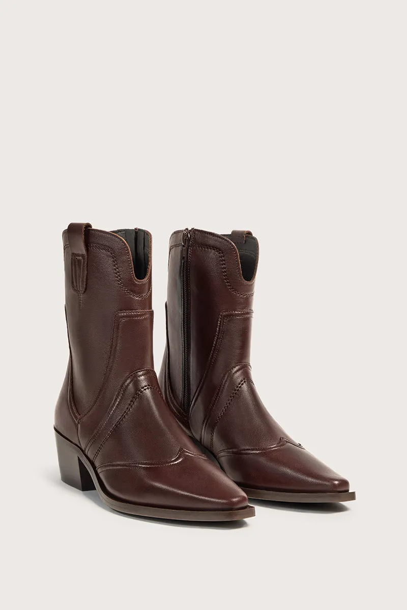 Bryan Stepwise Victoria enkellaarsjes bruin leer