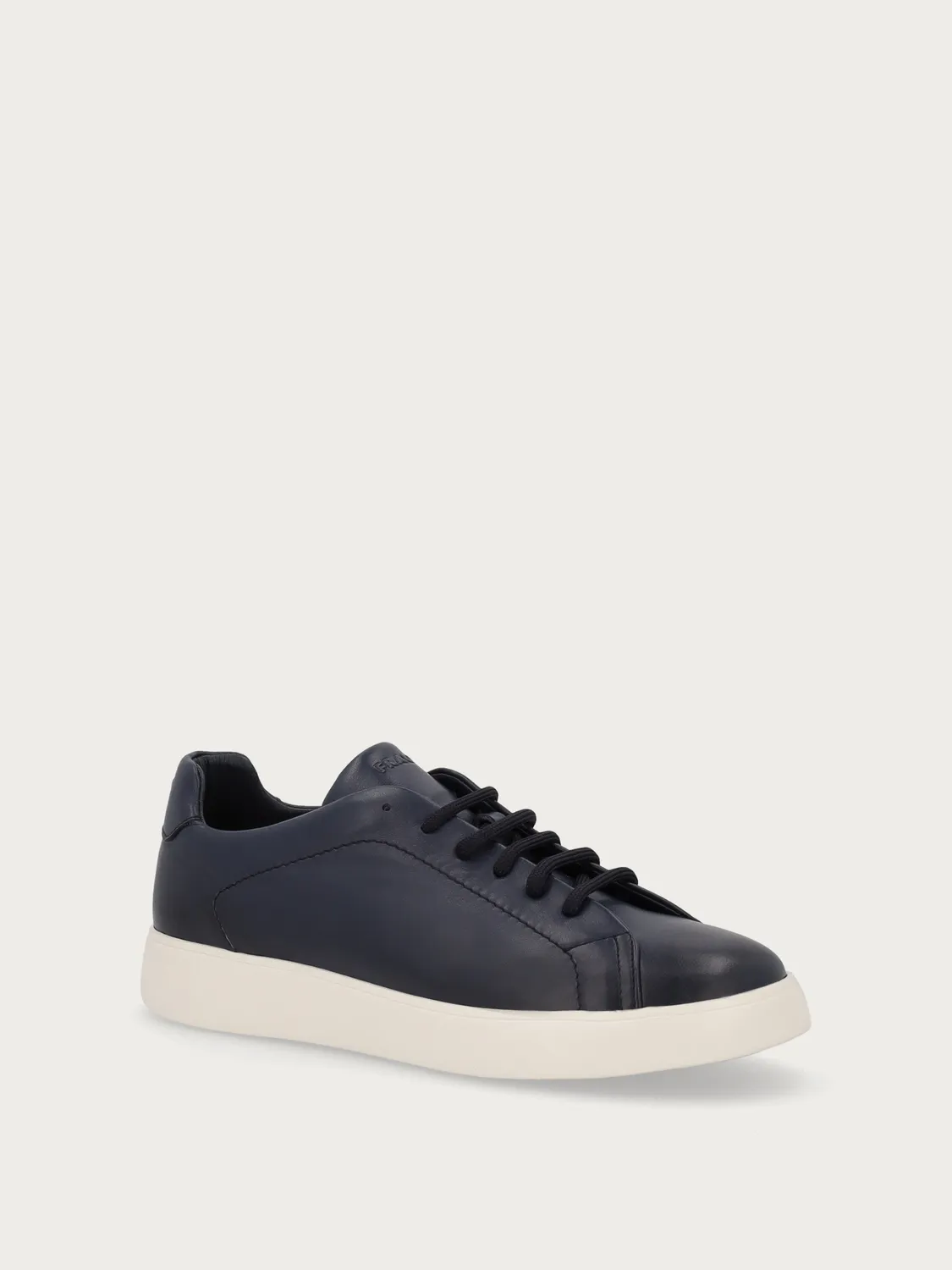 Frau Minimal blauwe leren sneakers heren