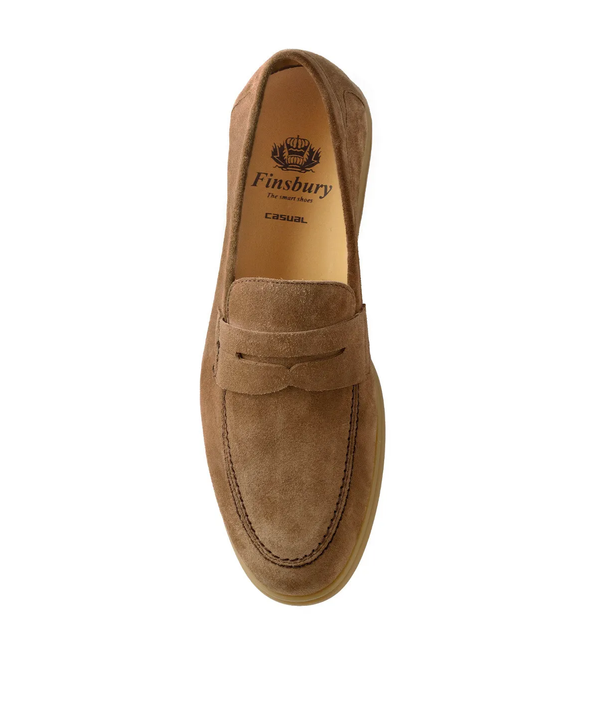 Finsbury Portobello loafer hazelnoot suède