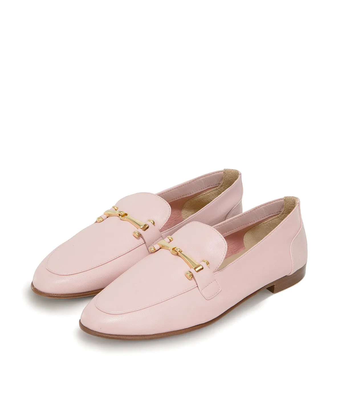 Finsbury Amélie loafers petal pink leer