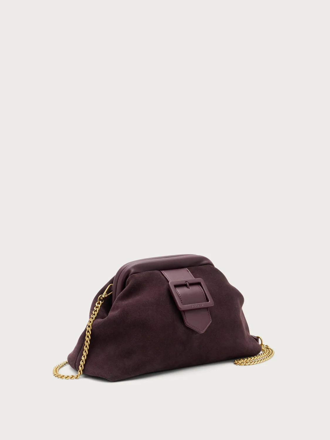 Frau Maxi Clutch suède dames paars