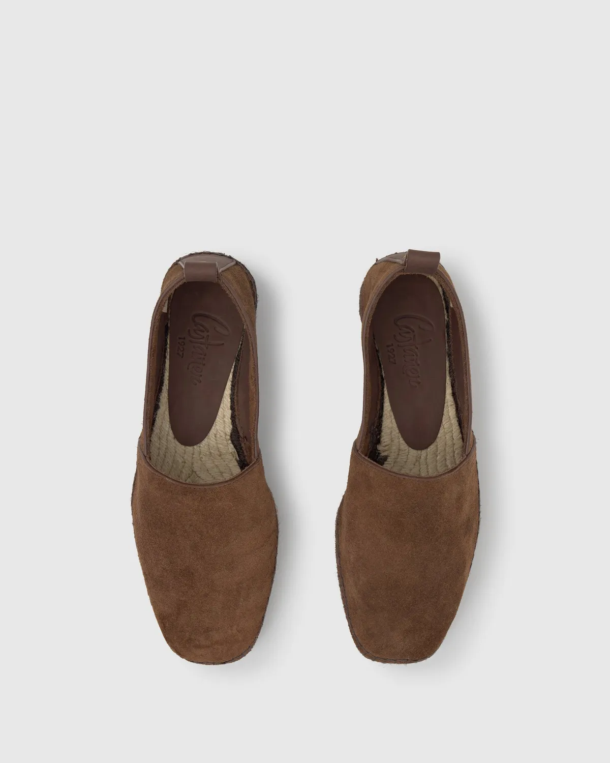 Castaner Piero C/269 heren espadrilles bruin suède plat