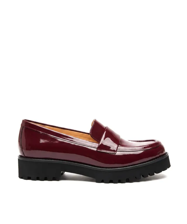 Finsbury Adele loafer pruim leer dames
