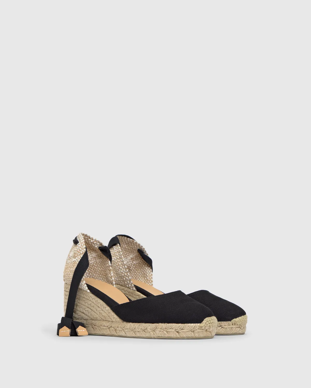 Castaner Carina CARINA/6/001 espadrilles zwart 7 cm hak