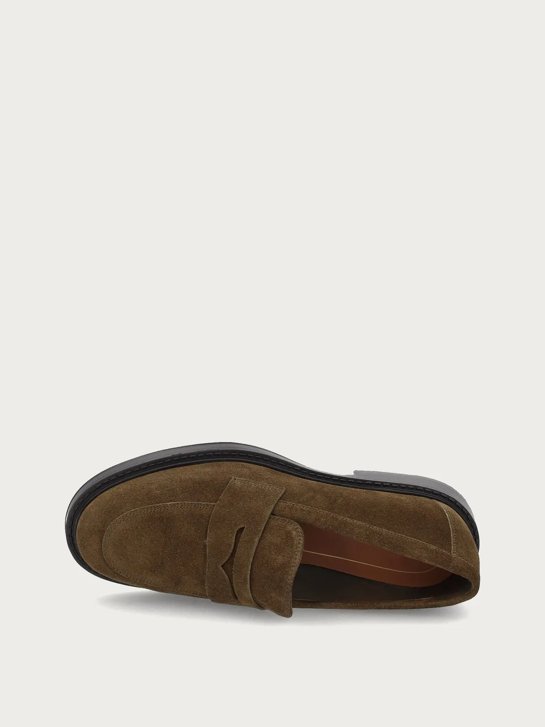 Frau Verona groene suède loafers dames basic