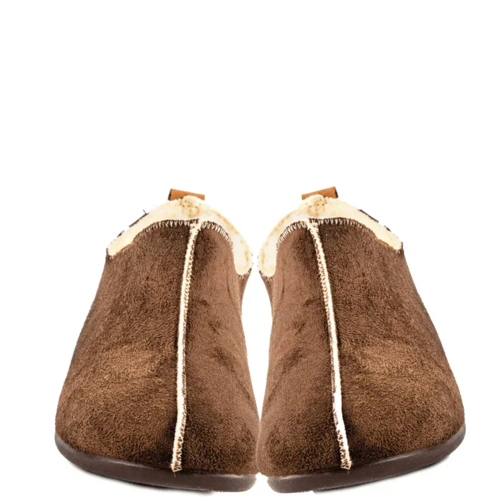 Q Fit 3300.2.007 pantoffels bruin wol