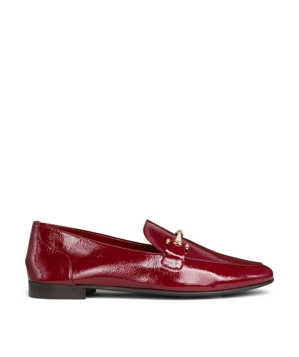 Finsbury Amelie loafers bordeaux lakleer met bit