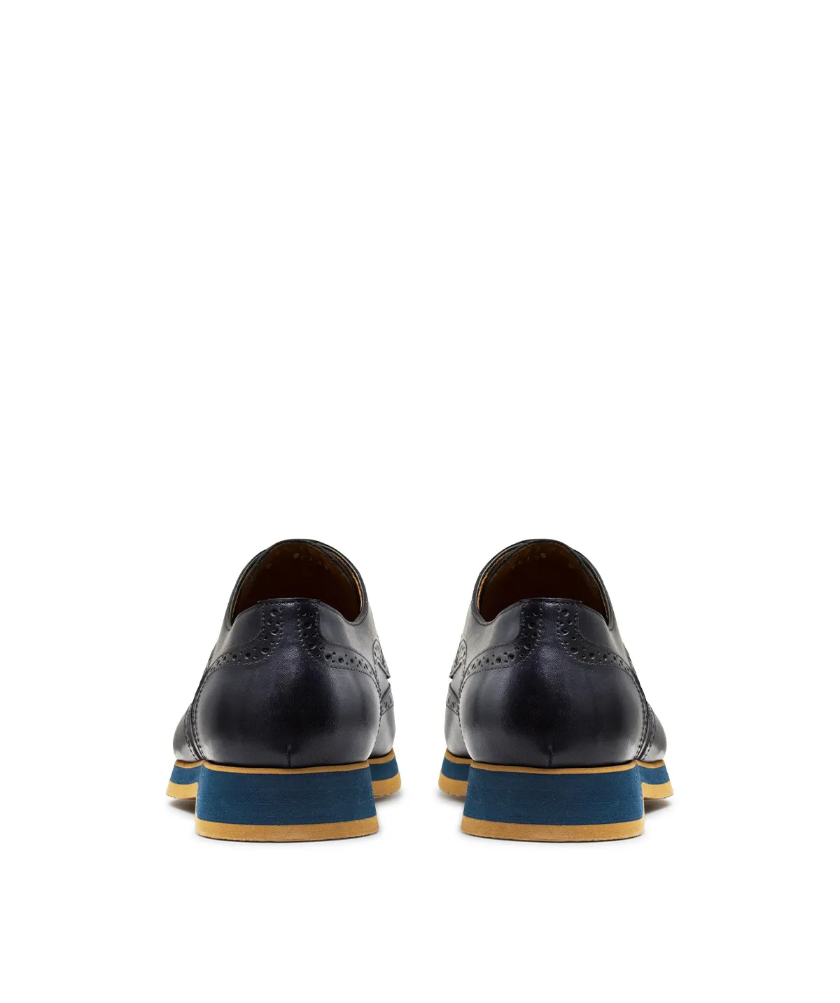 Finsbury Elias derby schoenen blauw leer midnight blue