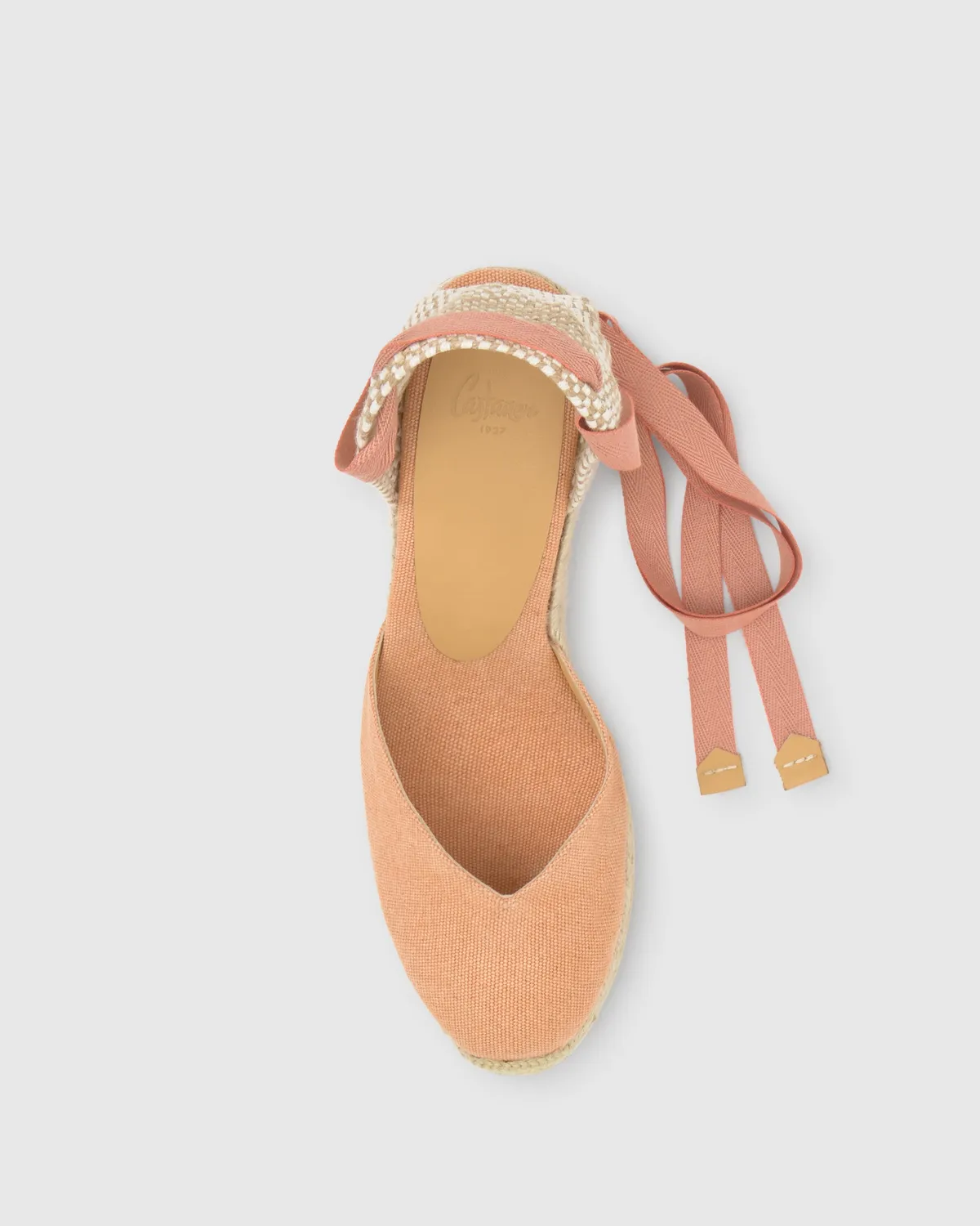 Castaner Chiara/8/002 sleehakken peach katoen 9 cm