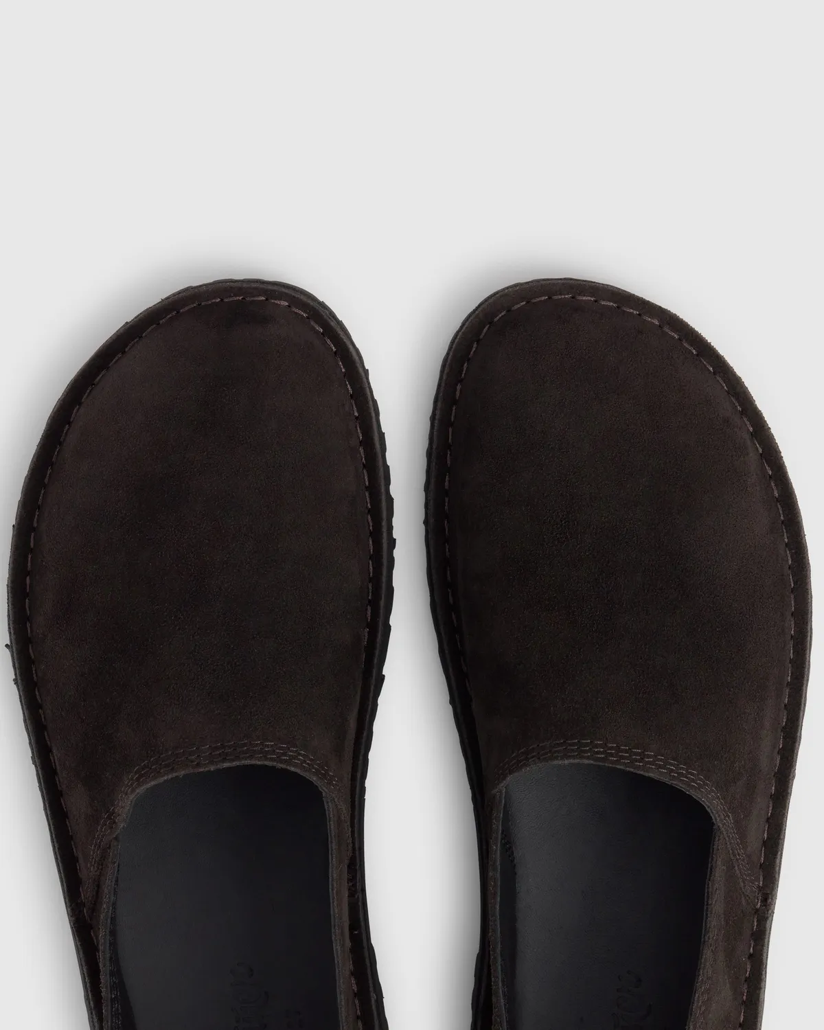 Castaner Crespo 186 espadrilles cafe bruin split-leer