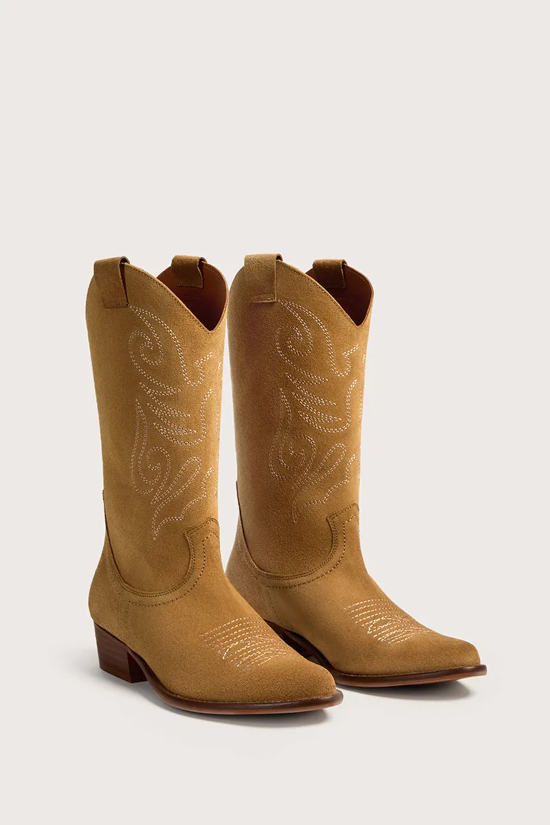 Bryan Stepwise Jandra cowboylaarzen camel leer