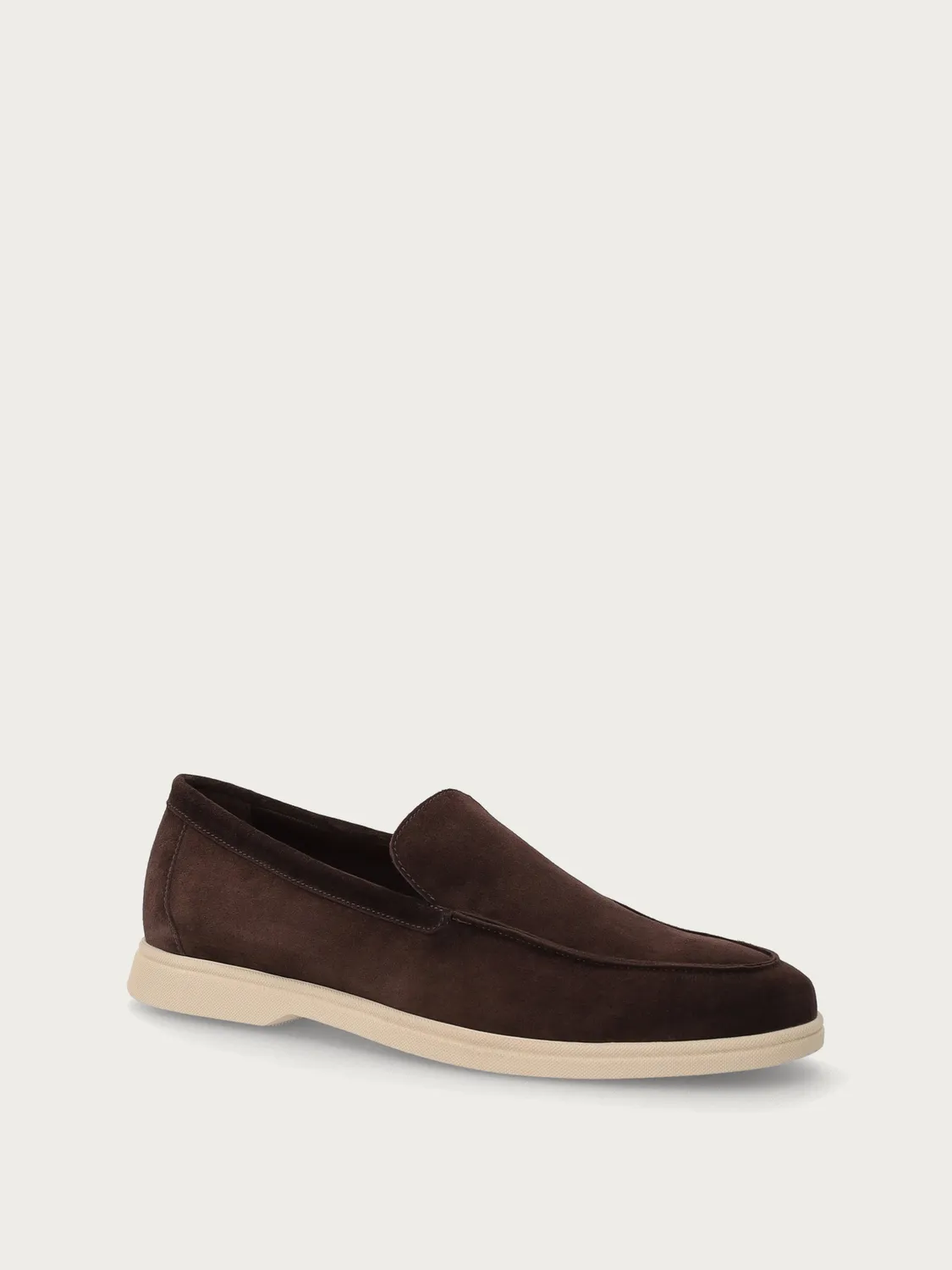 Frau Verona loafers donkerbruin suède heren