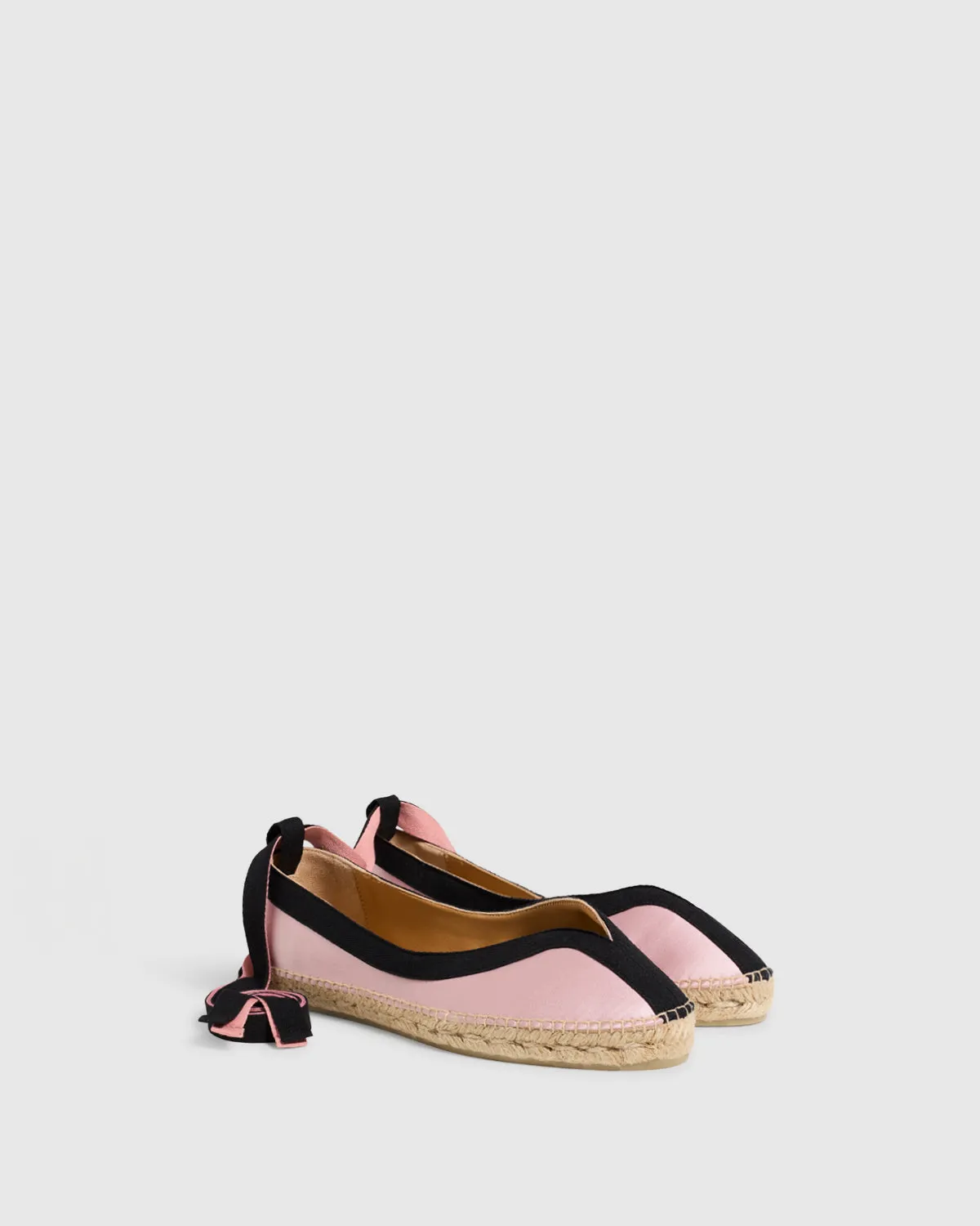 Castaner Kanu 129 ballerina zwart roze satijn