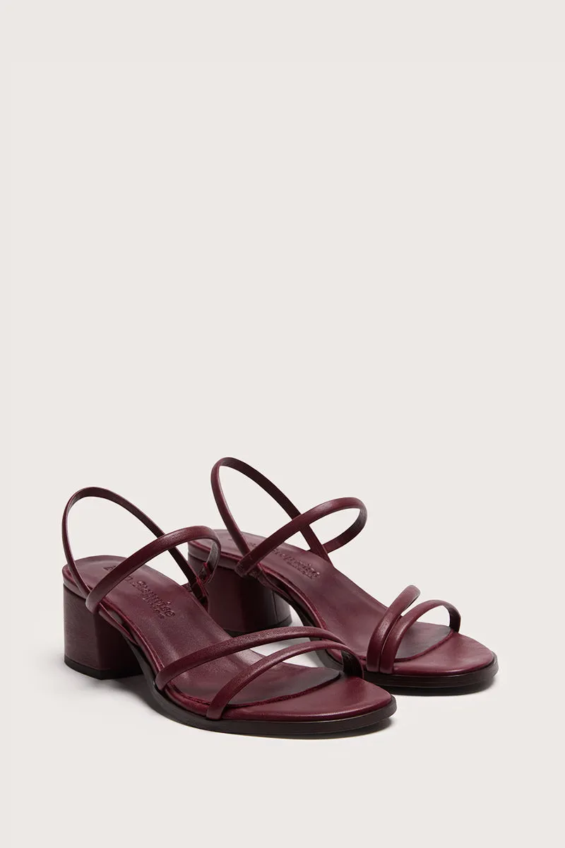 Bryan Stepwise Capri sandalen bordeaux leer hak