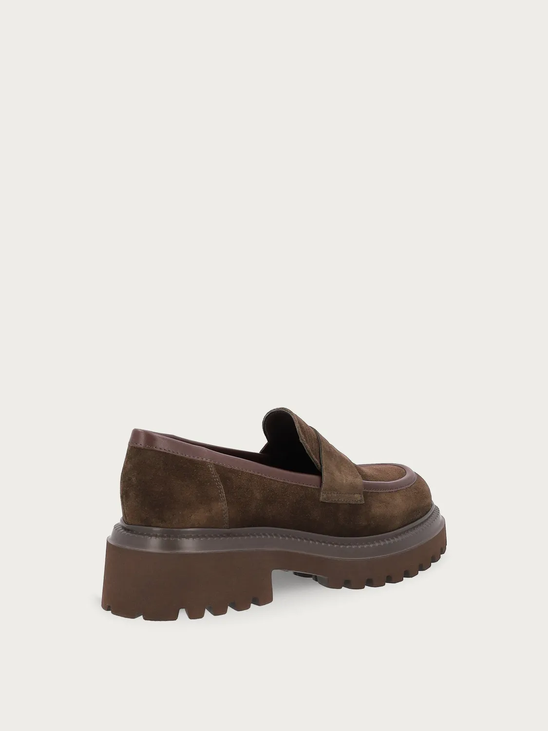 Frau Verona loafers suede bruin grove zool