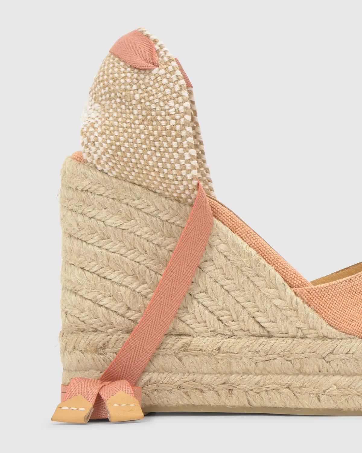 Castaner Chiara 8ED/002 espadrille peach 11 cm wig