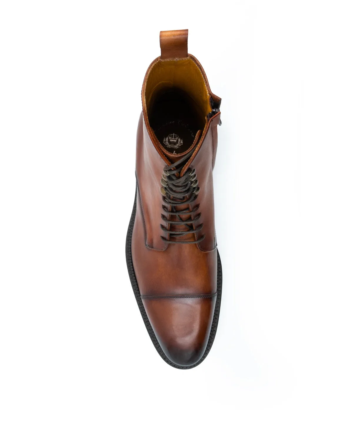 Finsbury Alessandro enkellaarzen bruin patina heren