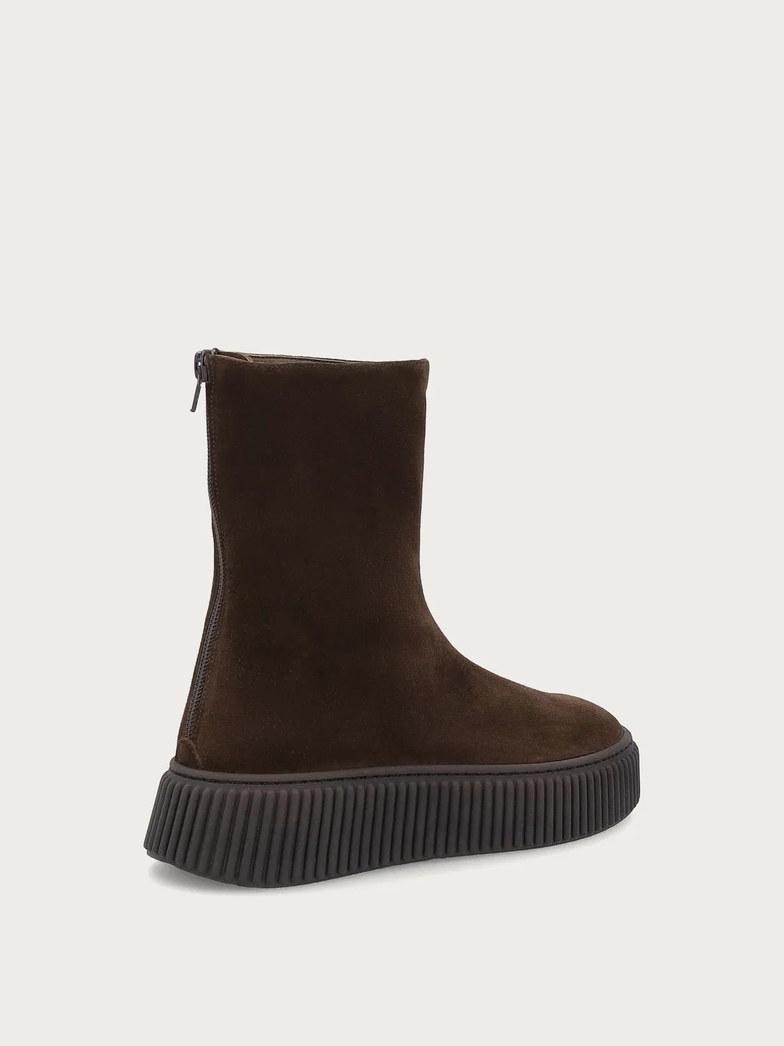 Frau Verona enkellaarzen bruin suède platform dames