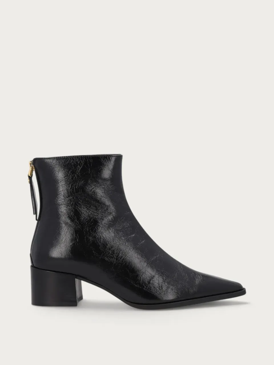 Frau Verona enkelboots zwart leer dames met hak