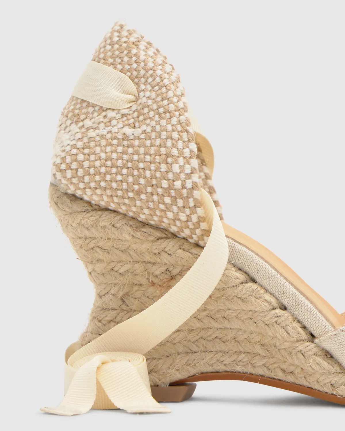 Castaner Jud 300 sleehak espadrille naturel linnen