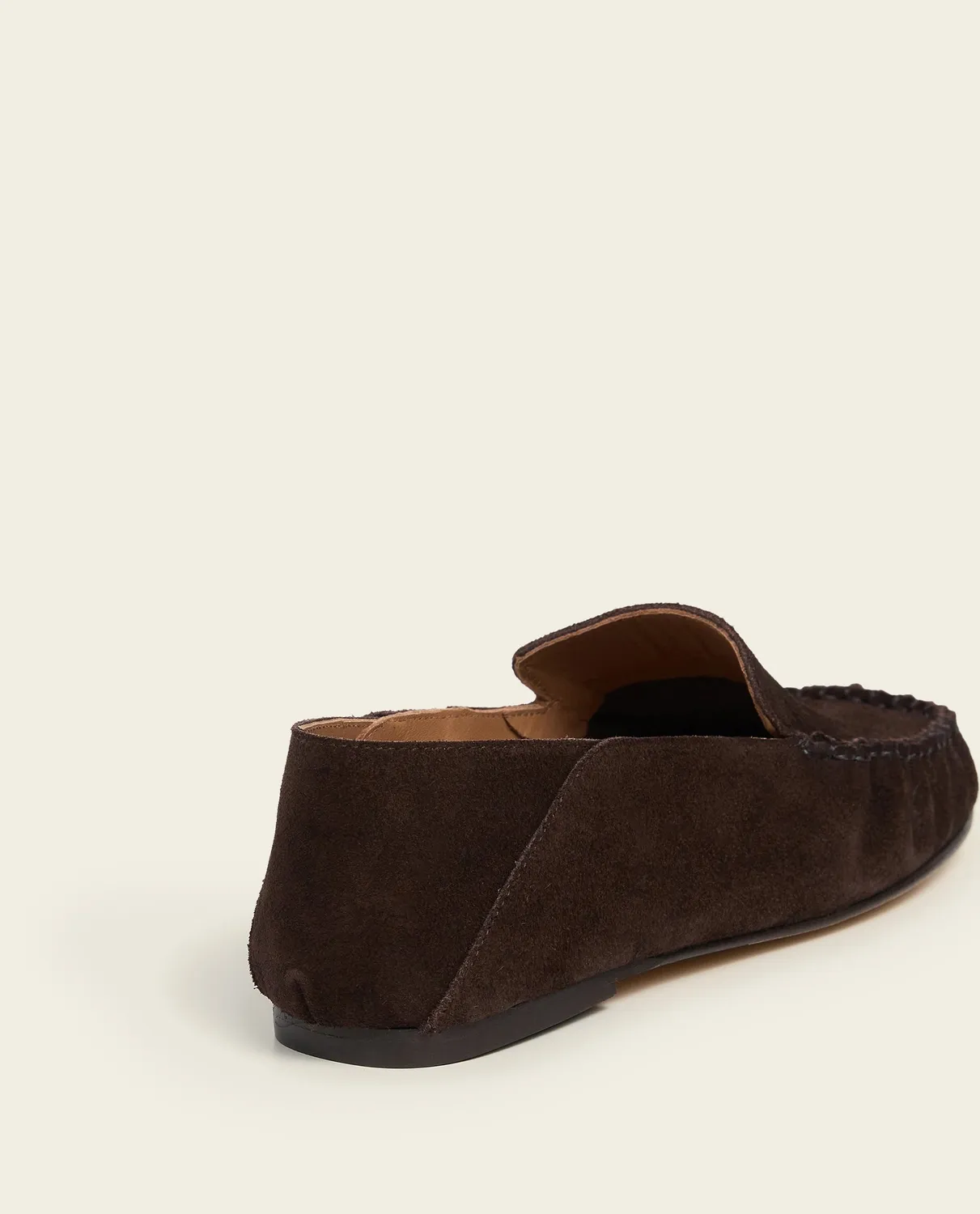 Flattered Bon Bon loafers chocolade suède instapper