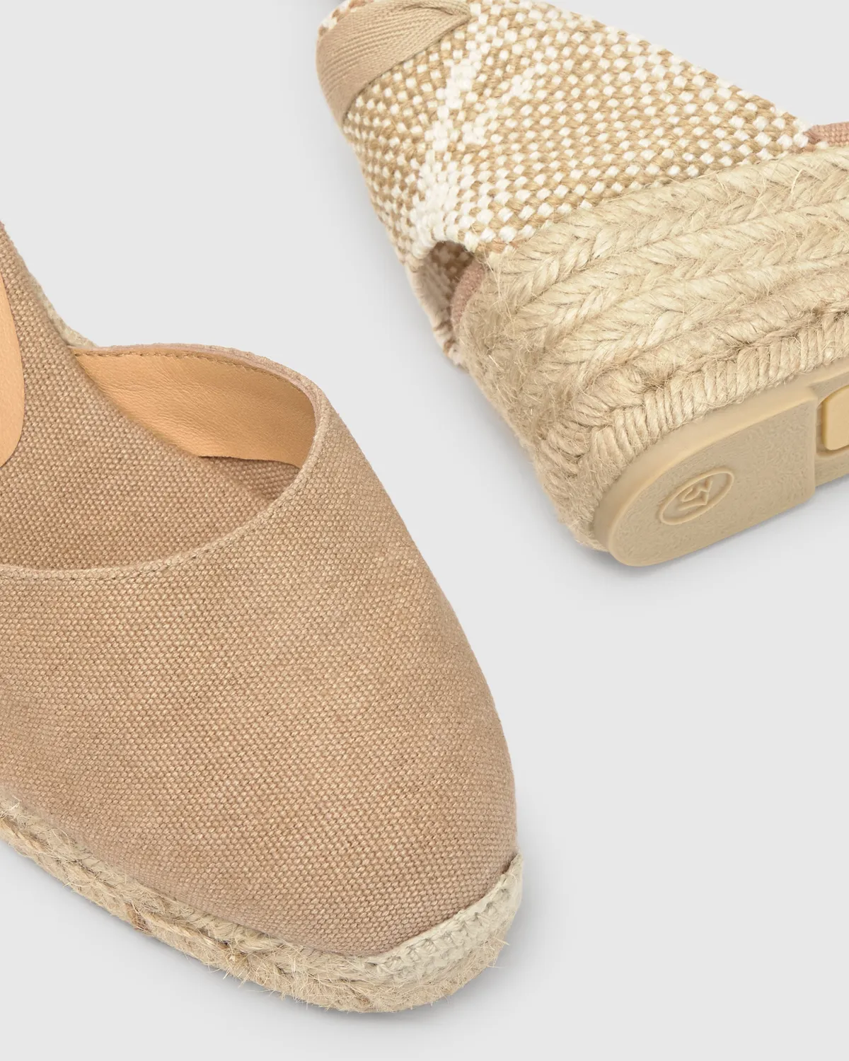 Castaner Carina 3 002 espadrille katoen zand 5 cm