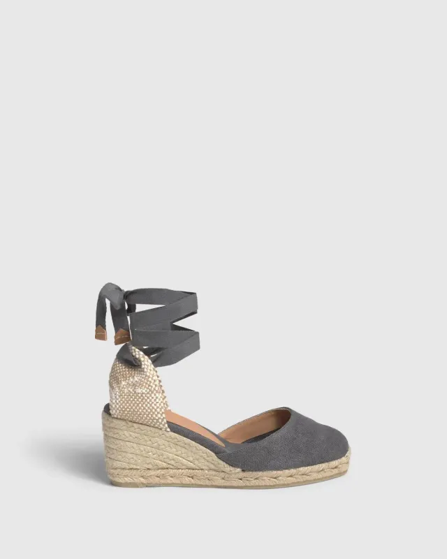 Castaner Carina 6 002 espadrille charcoal canvas