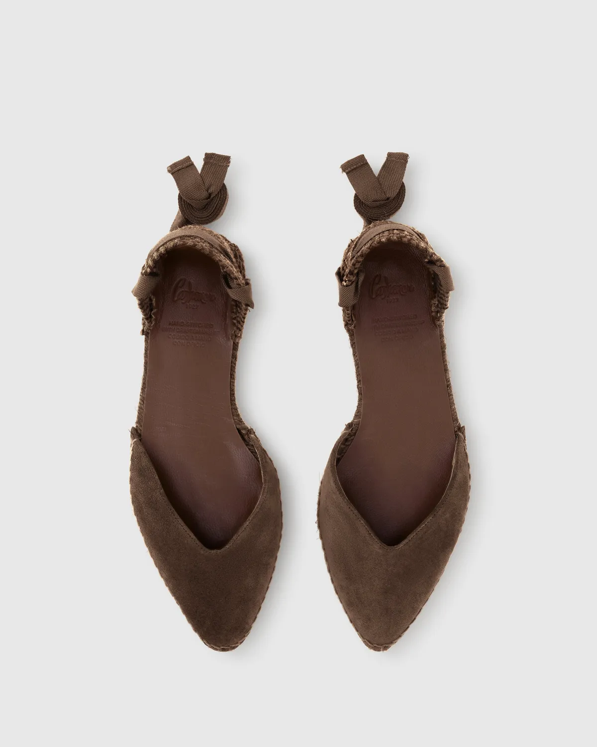 Castaner Brava C/186 espadrilles chocolade suède
