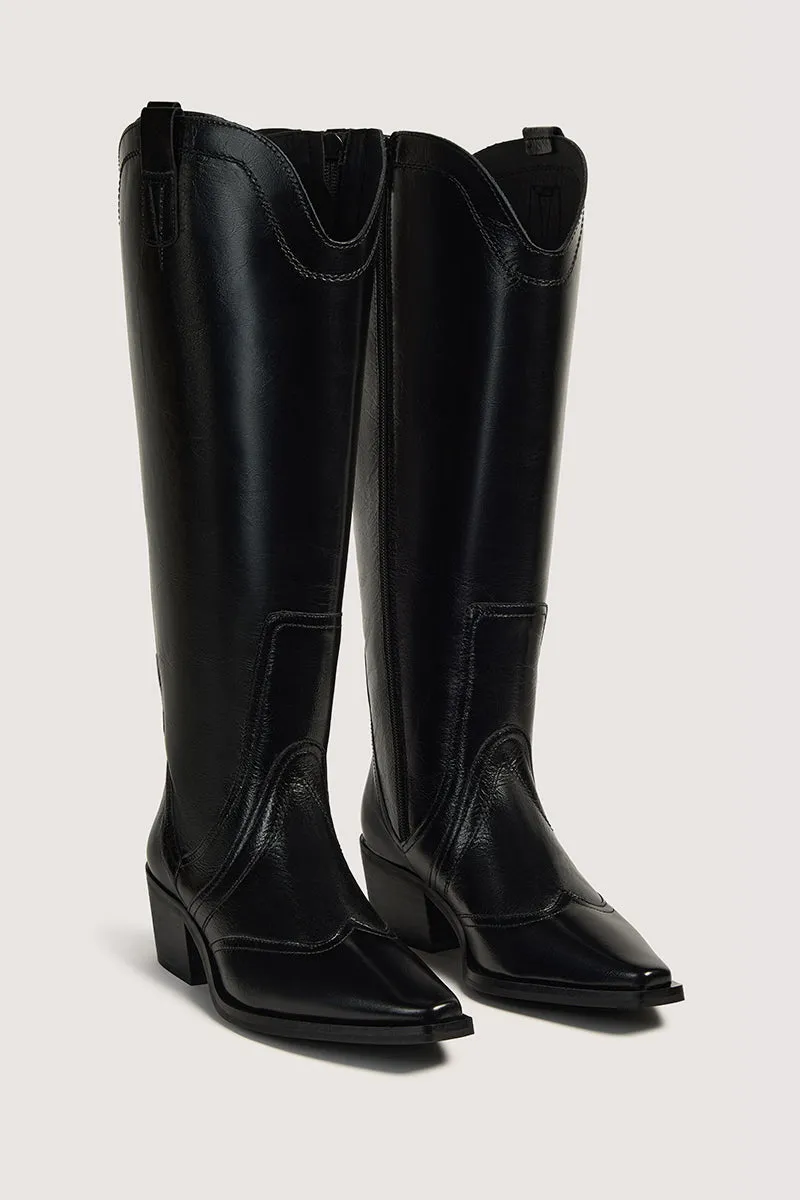 Bryan Stepwise Manuela Plus+ cowboylaarzen zwart