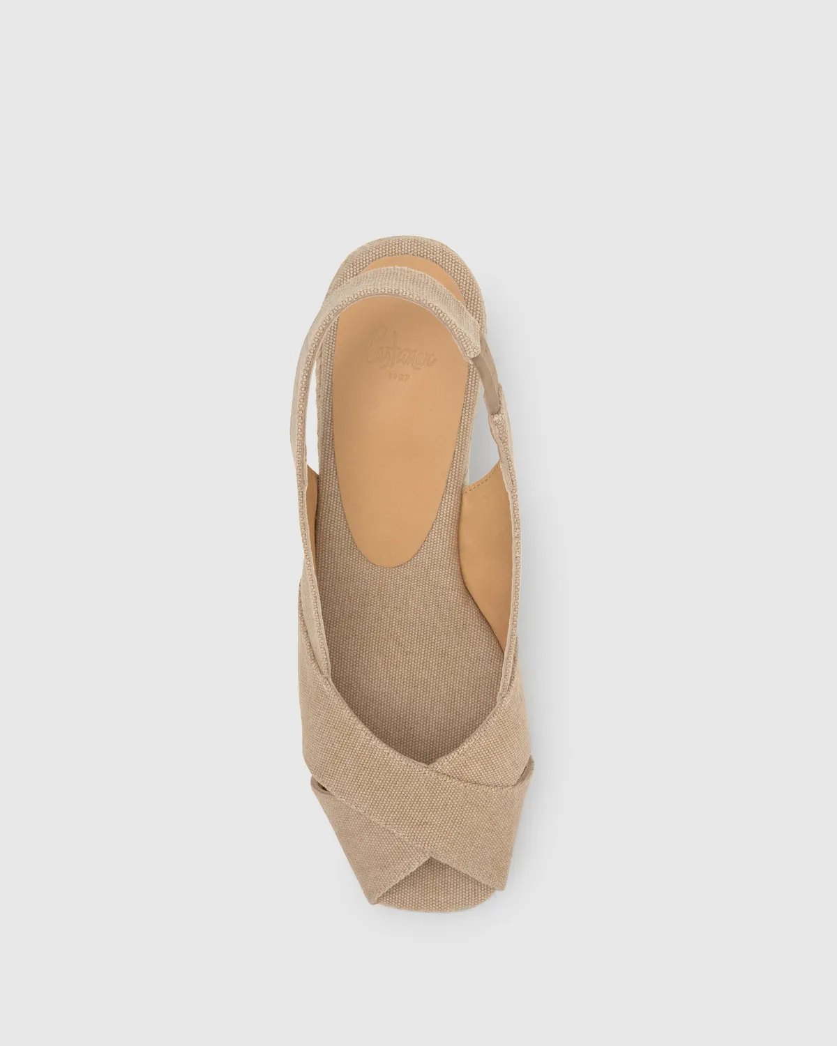 Castaner Diana/6/002 espadrilles sand katoen 7cm