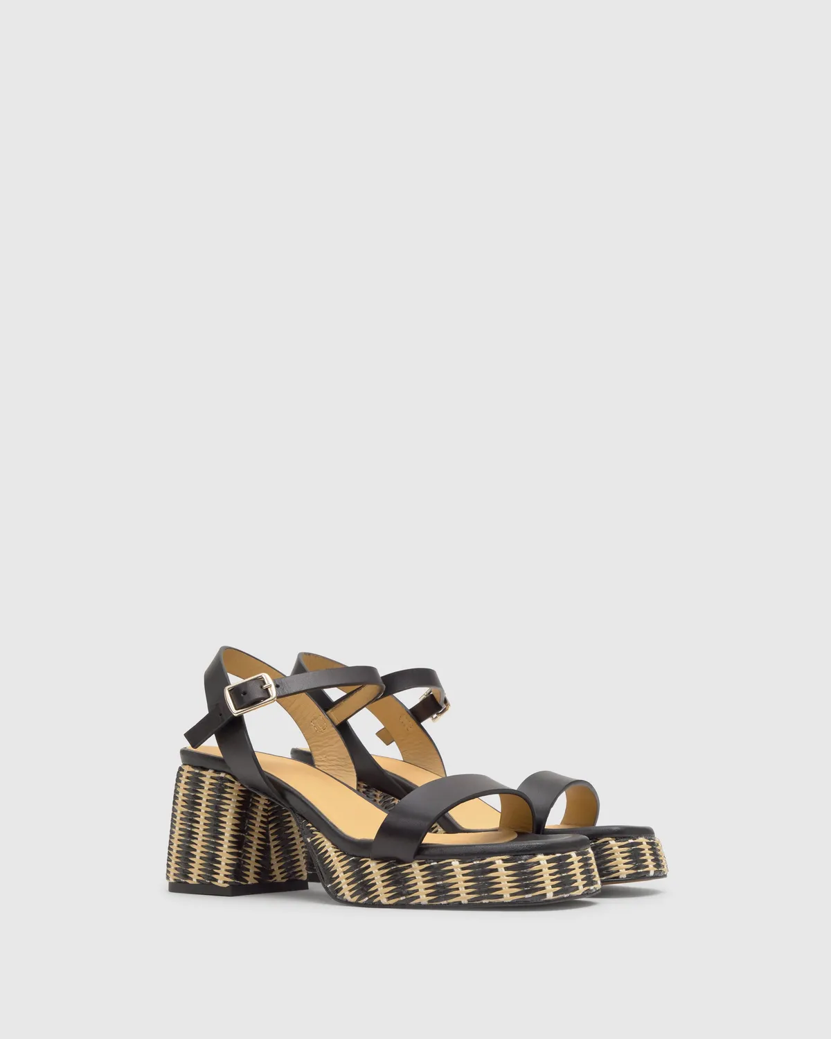 Castaner Voramar/261 sandalen zwart leer 7 cm