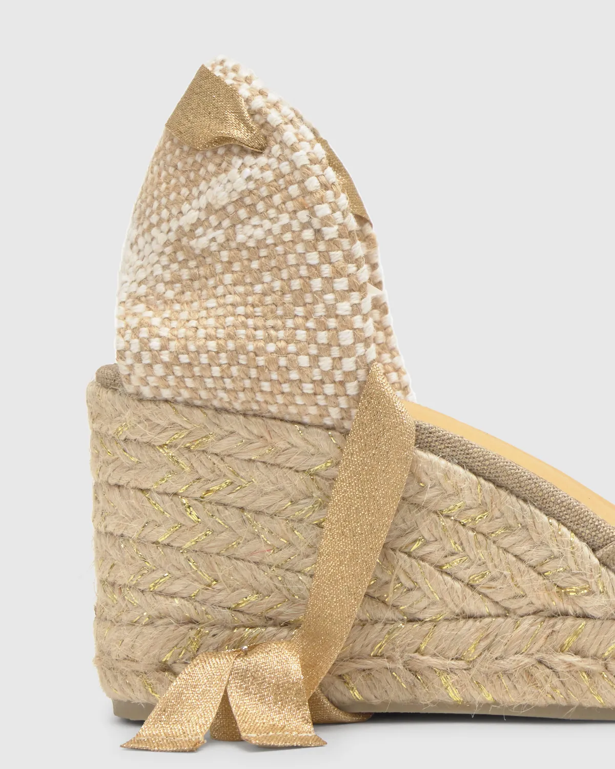 Castaner Carina 6/290 espadrilles goud metallic linnen